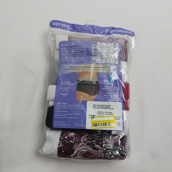 Hanes Boyshorts 1 pair Missing Size 6 - Picture 2 of 3